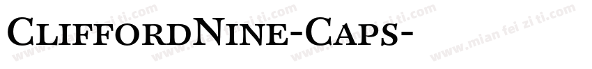 CliffordNine-Caps字体转换