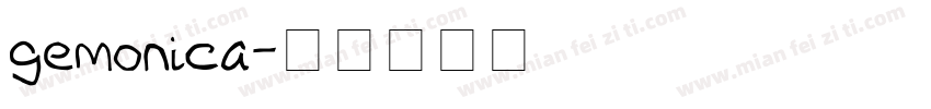 gemonica字体转换