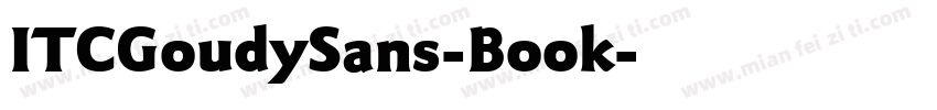 ITCGoudySans-Book字体转换