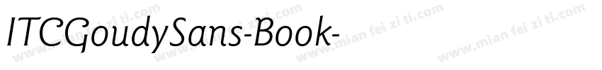 ITCGoudySans-Book字体转换