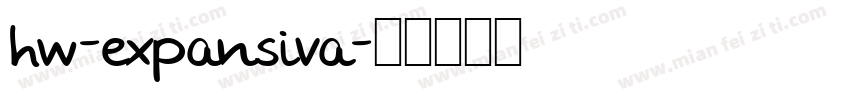 hw-expansiva字体转换
