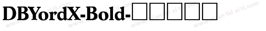 DBYordX-Bold字体转换