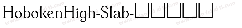 HobokenHigh-Slab字体转换