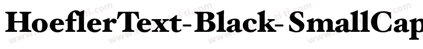 HoeflerText-Black-SmallCaps字体转换