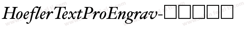 HoeflerTextProEngrav字体转换