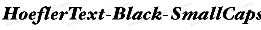 HoeflerText-Black-SmallCaps字体转换