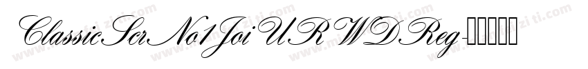 ClassicScrNo1JoiURWDReg字体转换