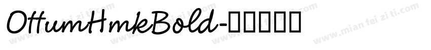 OttumHmkBold字体转换