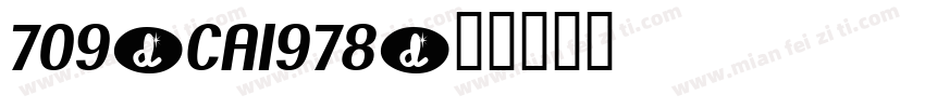 709-CA1978字体转换
