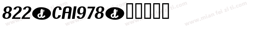 822-CA1978字体转换