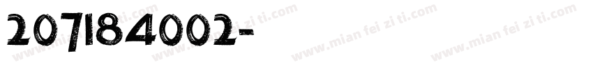 207184002字体转换