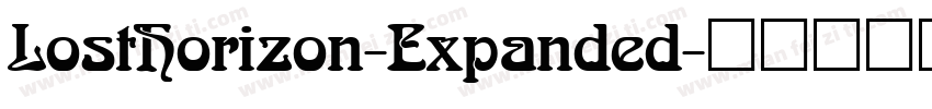 LostHorizon-Expanded字体转换