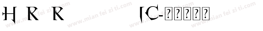 Horstromangothic字体转换