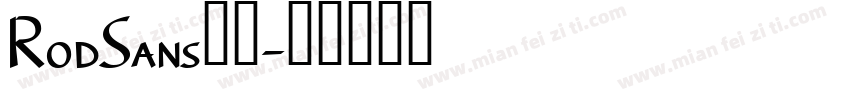 RodSans字体字体转换