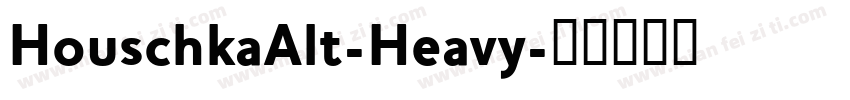 HouschkaAlt-Heavy字体转换