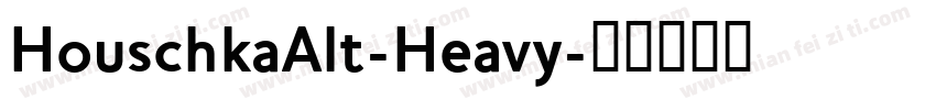HouschkaAlt-Heavy字体转换