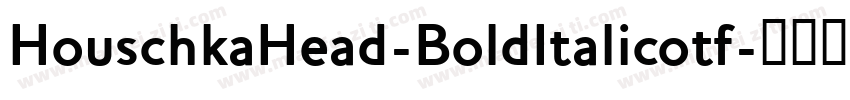 HouschkaHead-BoldItalicotf字体转换