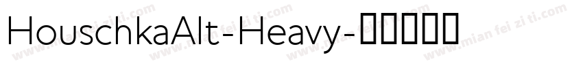 HouschkaAlt-Heavy字体转换