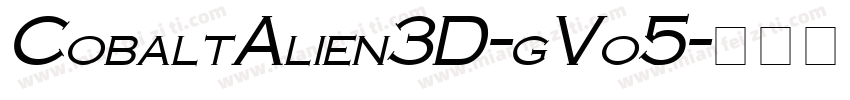 CobaltAlien3D-gVo5字体转换
