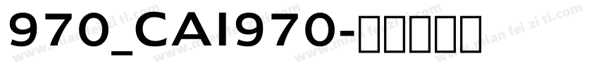 970_CAI970字体转换