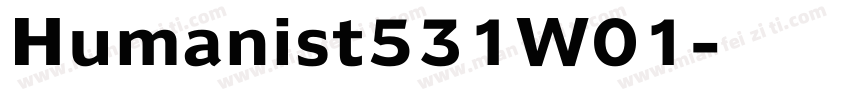 Humanist531W01字体转换