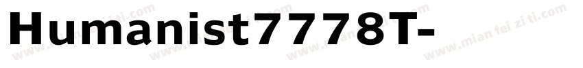 Humanist7778T字体转换