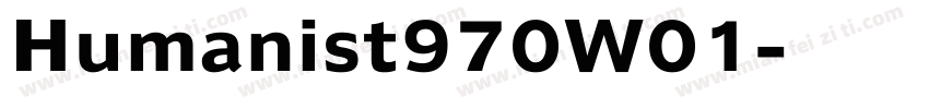 Humanist970W01字体转换