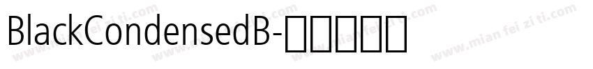 BlackCondensedB字体转换