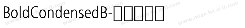 BoldCondensedB字体转换