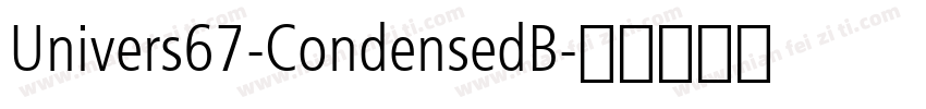 Univers67-CondensedB字体转换