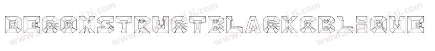DeconstructBlackoblique-7P4D字体转换