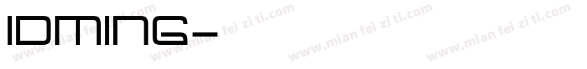 IDMING字体转换