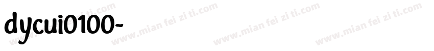 dycui0100字体转换