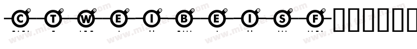 CTWEIBEISF字体转换