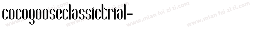 cocogooseclassictrial字体转换