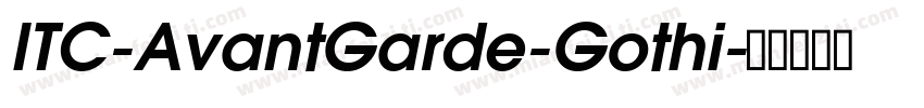 ITC-AvantGarde-Gothi字体转换