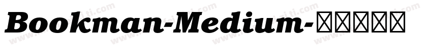 Bookman-Medium字体转换