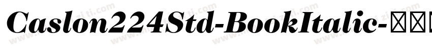 Caslon224Std-BookItalic字体转换