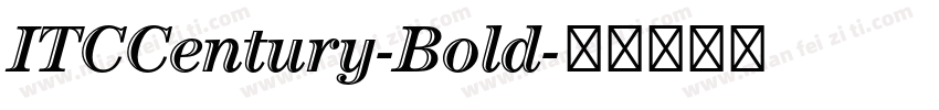 ITCCentury-Bold字体转换