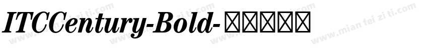 ITCCentury-Bold字体转换