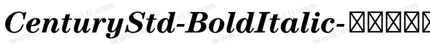 CenturyStd-BoldItalic字体转换