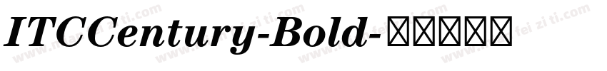 ITCCentury-Bold字体转换