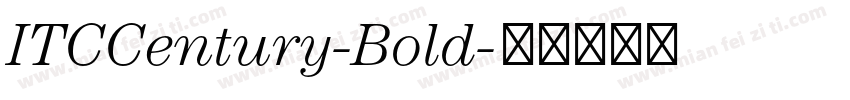 ITCCentury-Bold字体转换
