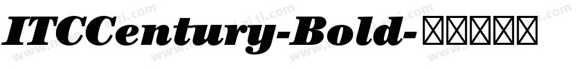 ITCCentury-Bold字体转换