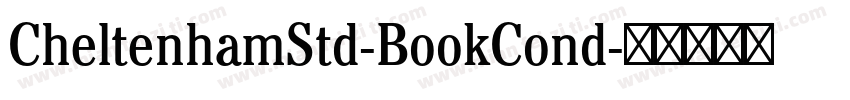 CheltenhamStd-BookCond字体转换