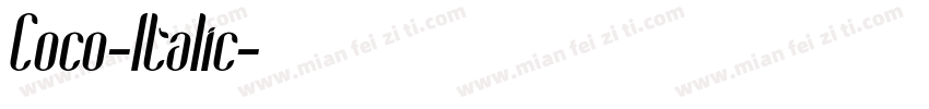 Coco-Italic字体转换