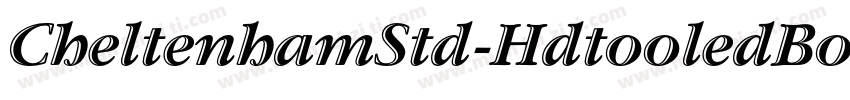 CheltenhamStd-HdtooledBold字体转换