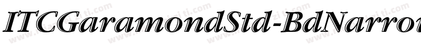 ITCGaramondStd-BdNarrow字体转换