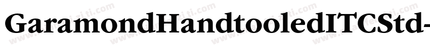 GaramondHandtooledITCStd字体转换
