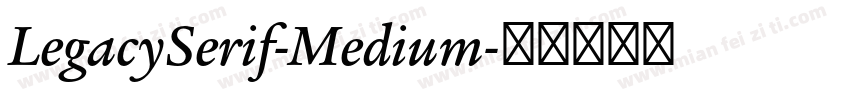 LegacySerif-Medium字体转换
